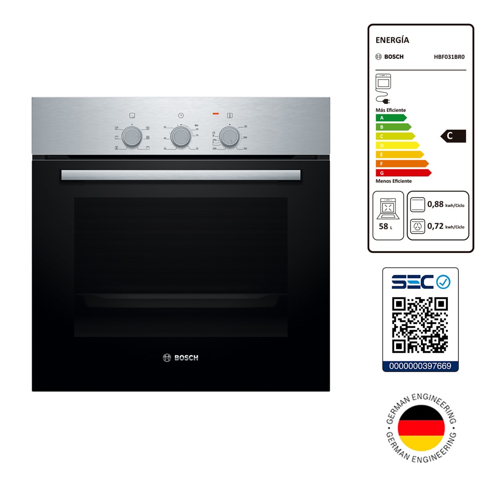 Serie 2 Horno 60 x 60 cm Acero inoxidable6