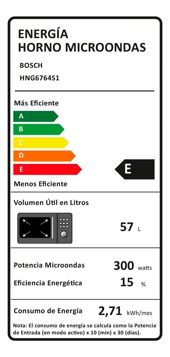 Horno Empotrable Bosch Serie 8 HNG6764S1 60 cm 67 L Vapor7
