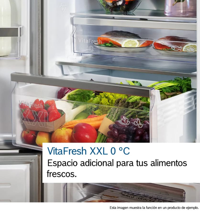 Refrigerador Combi Integrable Bosch Serie 4 KBN96VFE0 No Frost 383 L VitaFresh XXL6