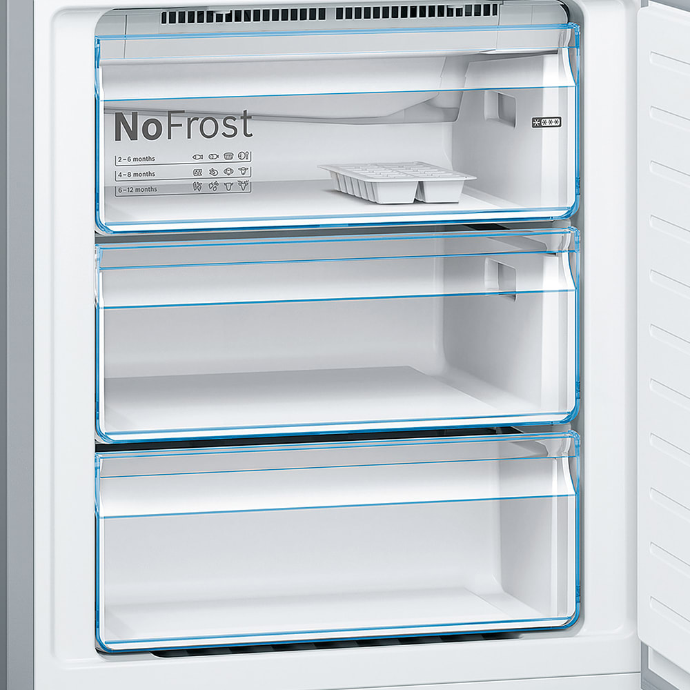 Serie 4 Frigorífico combinado de libre instalación 203 x 70 cm Acero cepillado antihuellas2