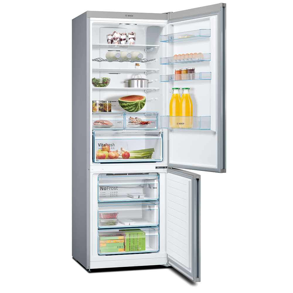 Serie 4 Frigorífico combinado de libre instalación 203 x 70 cm Acero cepillado antihuellas3