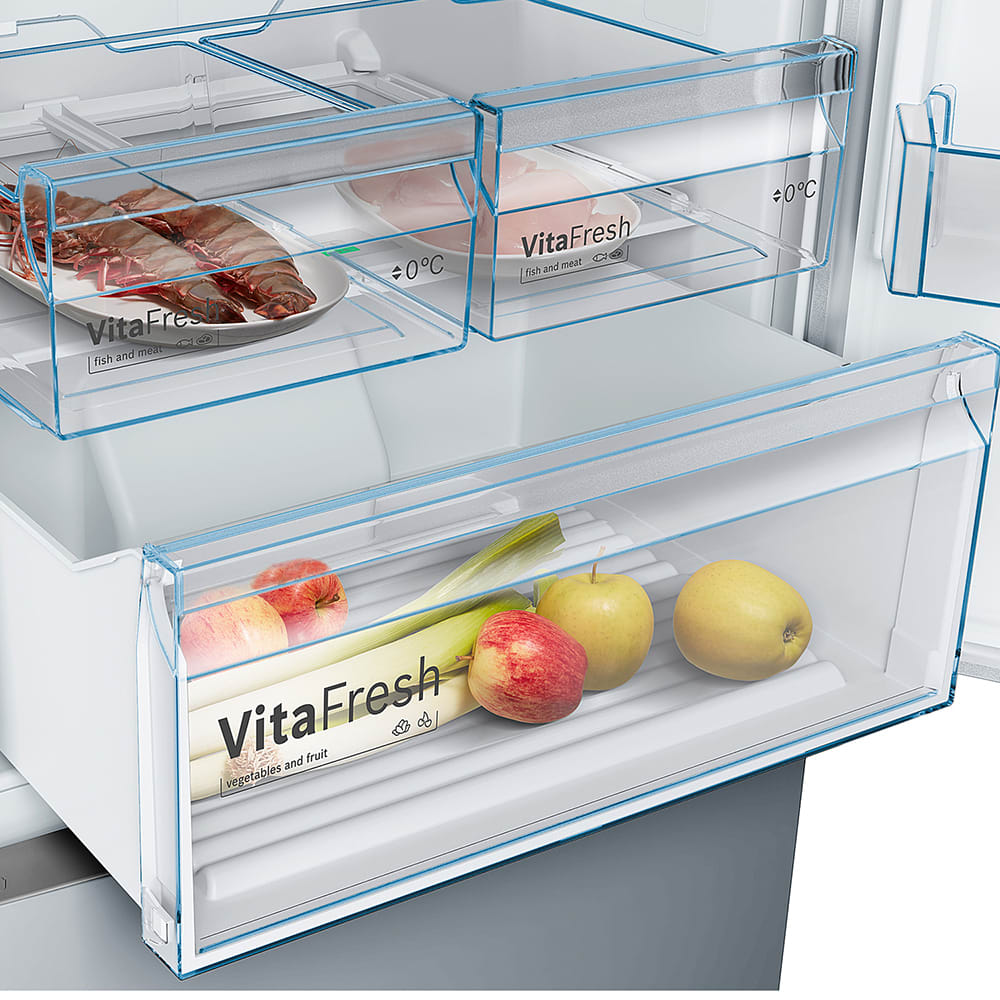 Serie 4 Frigorífico combinado de libre instalación 203 x 70 cm Acero cepillado antihuellas5