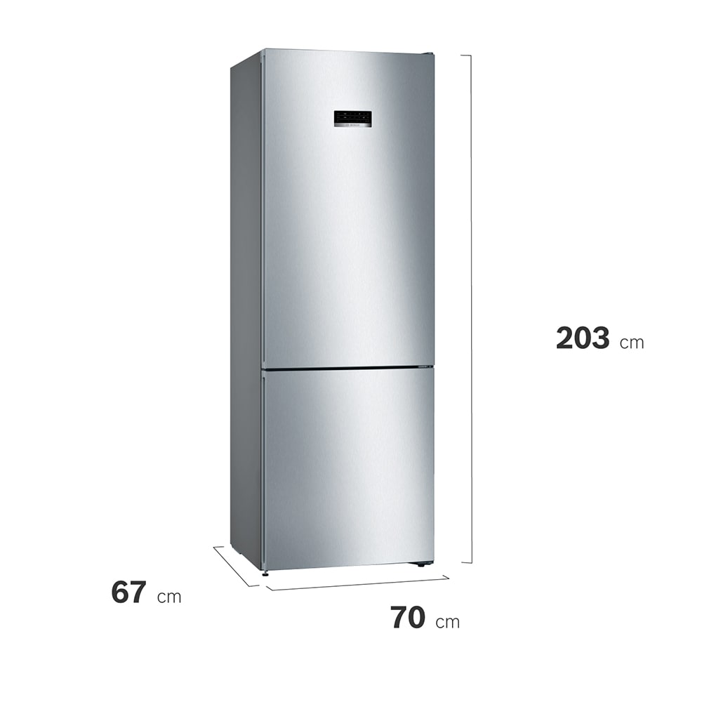 Serie 4 Frigorífico combinado de libre instalación 203 x 70 cm Acero cepillado antihuellas8