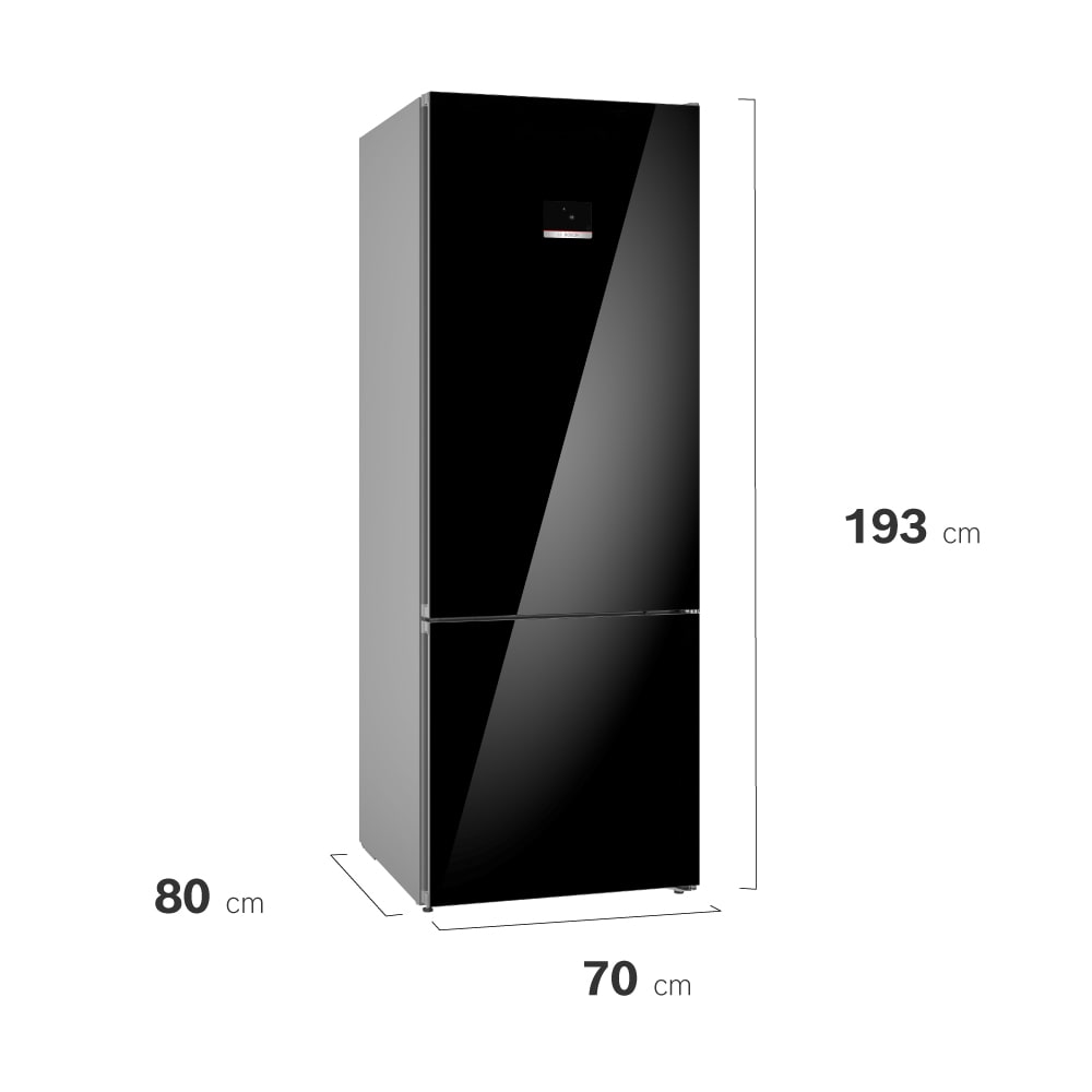 Refrigerador con Congelador Libre instalación Black8