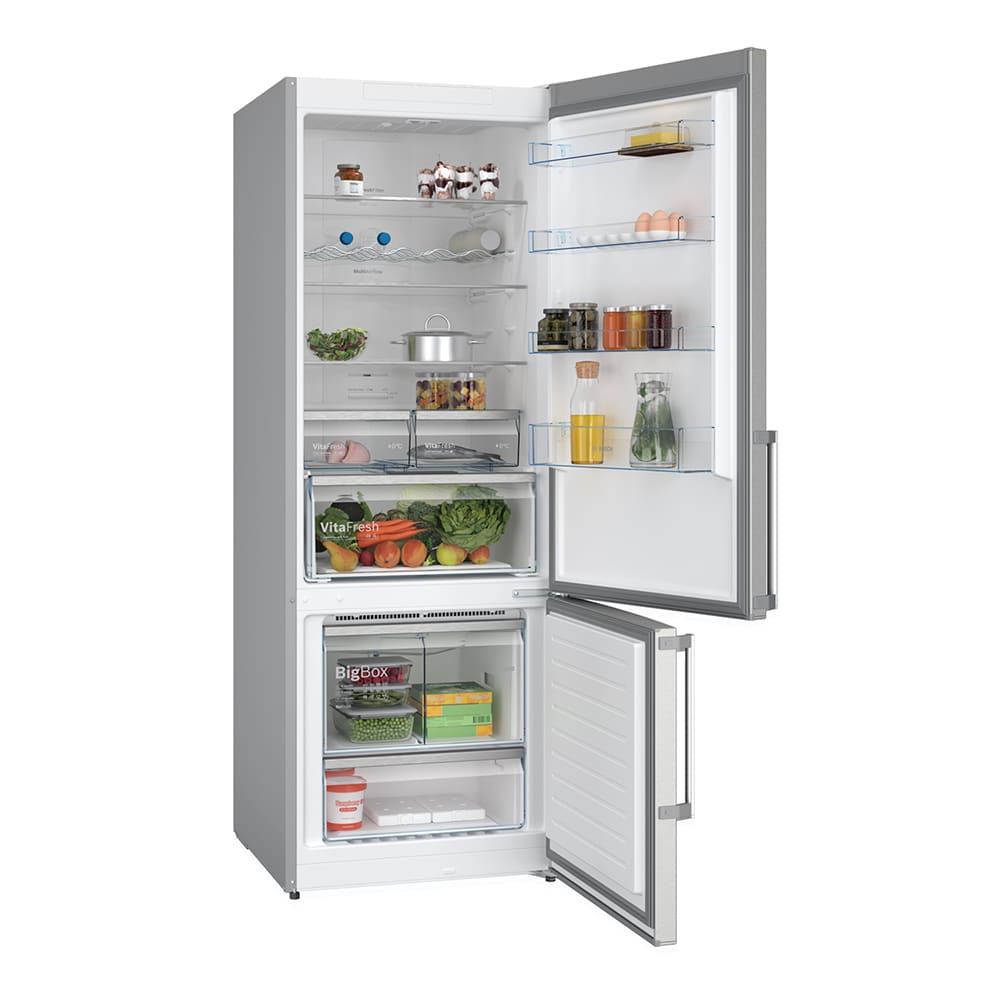 Serie 4 Frigorífico combinado de libre instalación 193 x 70 cm Acero cepillado antihuellas2