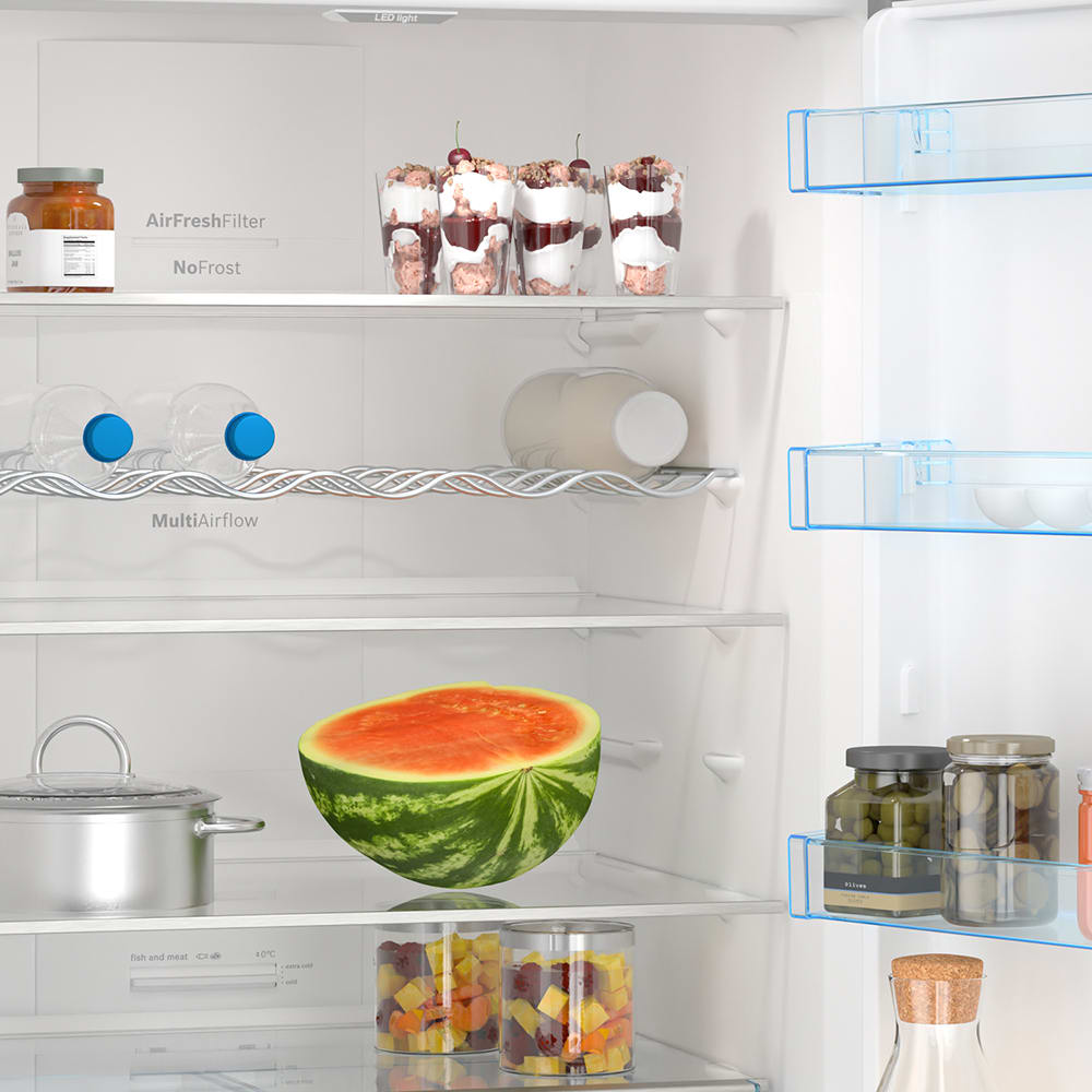 Serie 4 Frigorífico combinado de libre instalación 193 x 70 cm Acero cepillado antihuellas7