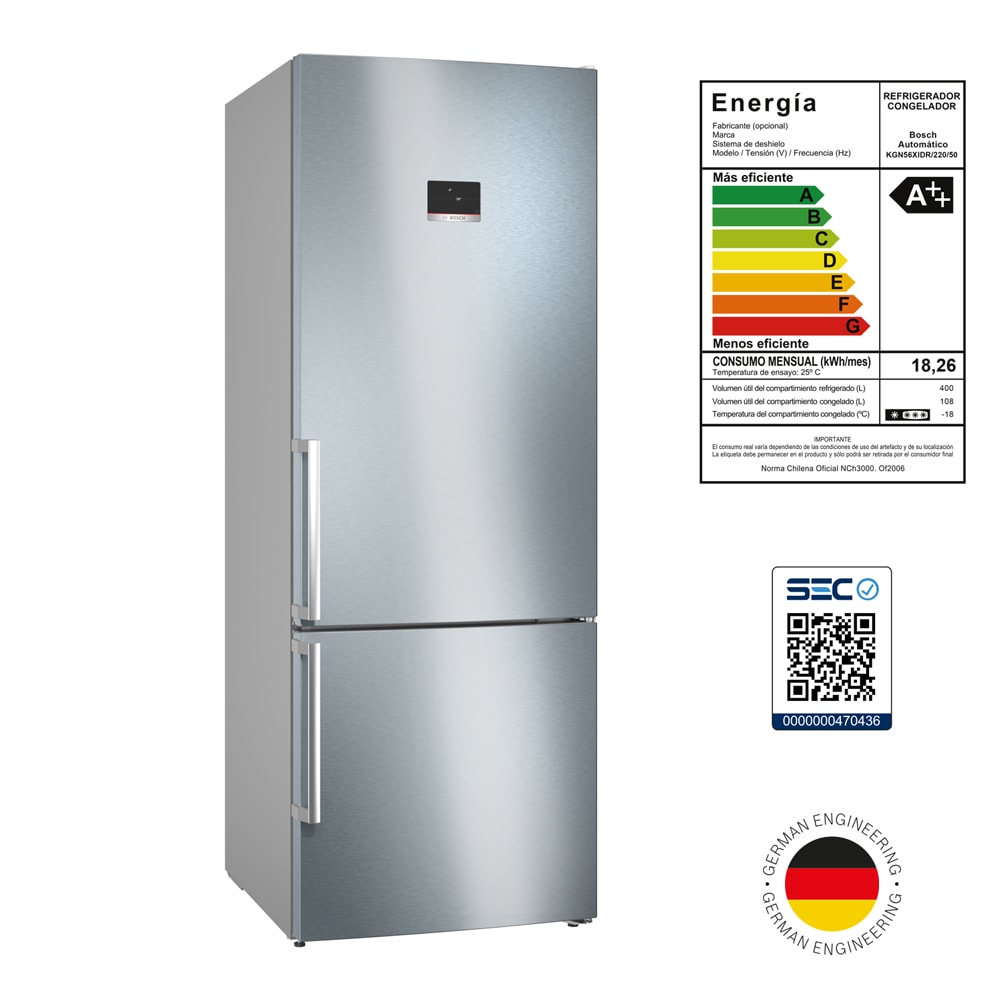 Serie 4 Frigorífico combinado de libre instalación 193 x 70 cm Acero cepillado antihuellas8
