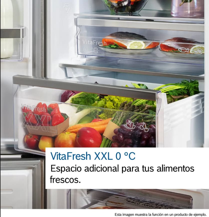 Refrigerador Integrable Bosch Serie 6 KIR81ADD0 310 L VitaFresh XXL SoftClose6
