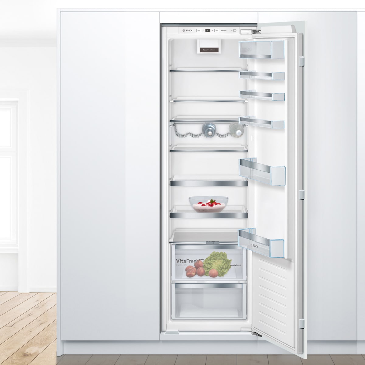 Serie 6 Frigorífico integrable 177.5 x 56 cm Cierre SoftClose con puerta fija1