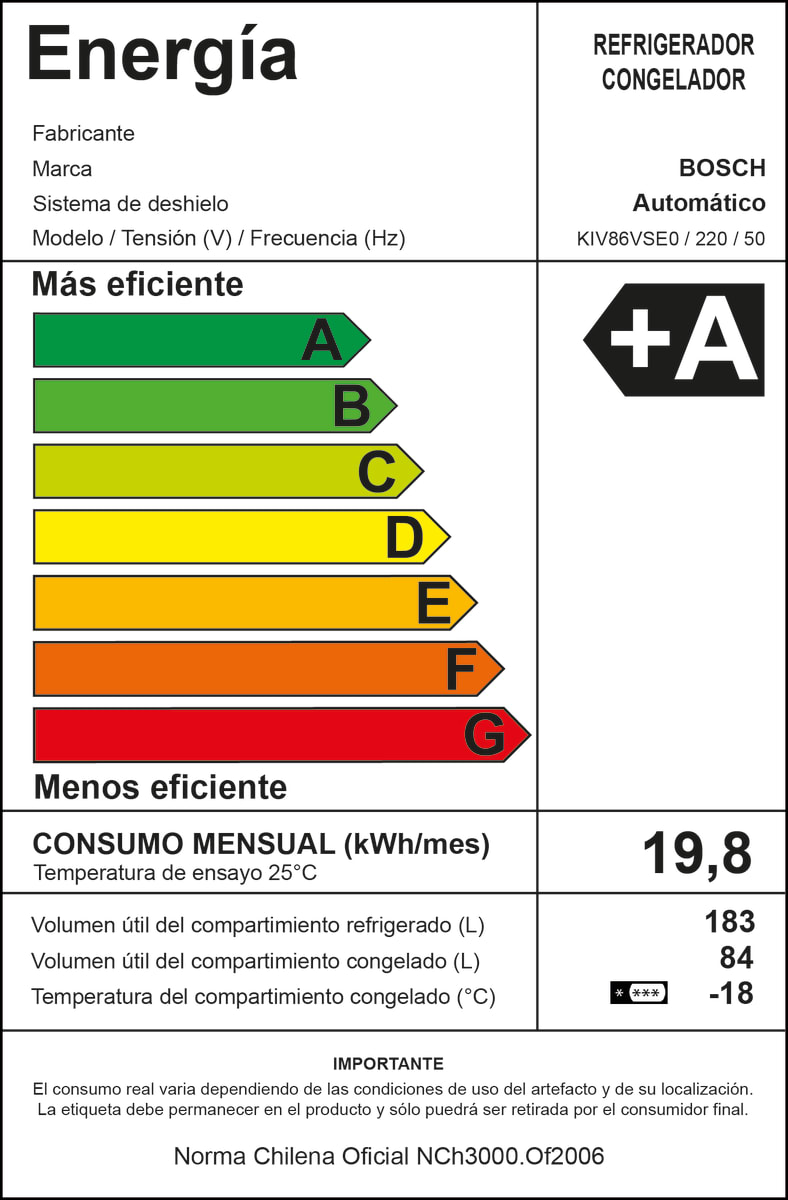 Serie 4 Frigorífico combinado integrable 177.2 x 54.1 cm Puerta deslizante8