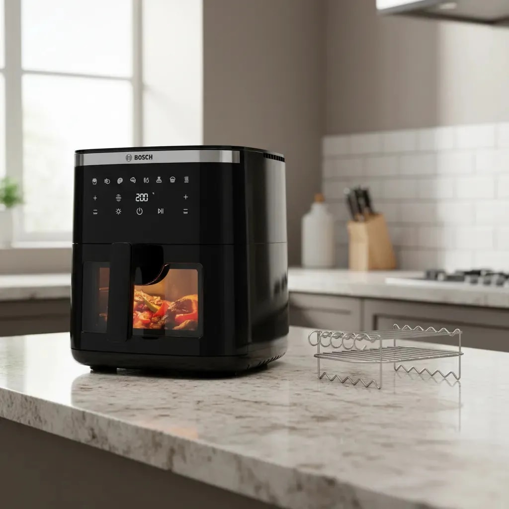 Freidora De Aire Bosch 7.2 L Serie 6 Maf671b1 Negro2
