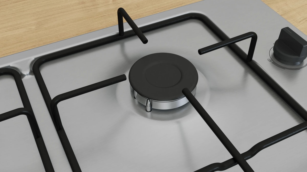 Anafe a Gas Bosch Serie 2 PBP6B5K80 60 cm 4 Quemadores Acero2