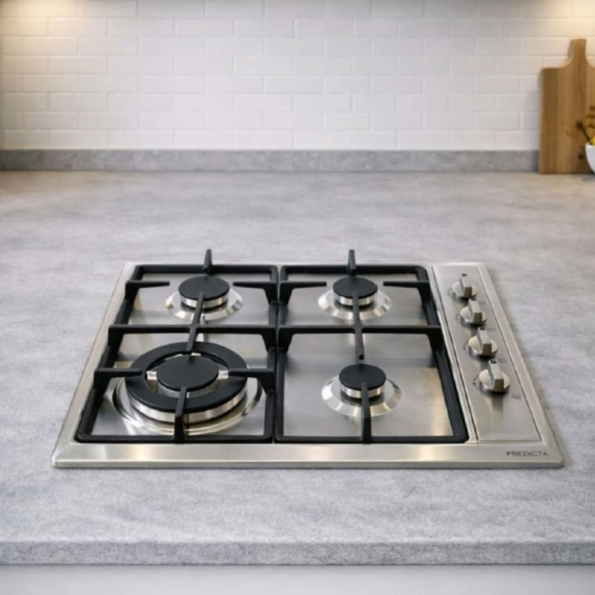 Encimera Gas Inox 4Q3