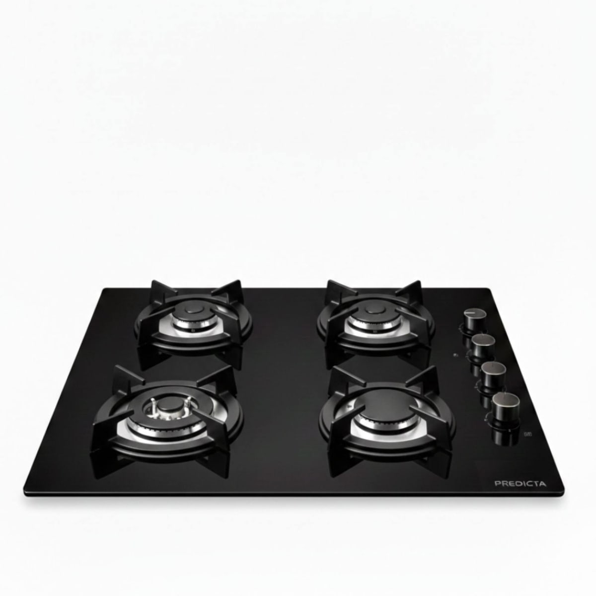 Encimera Gas Vitro Negro 4Q1