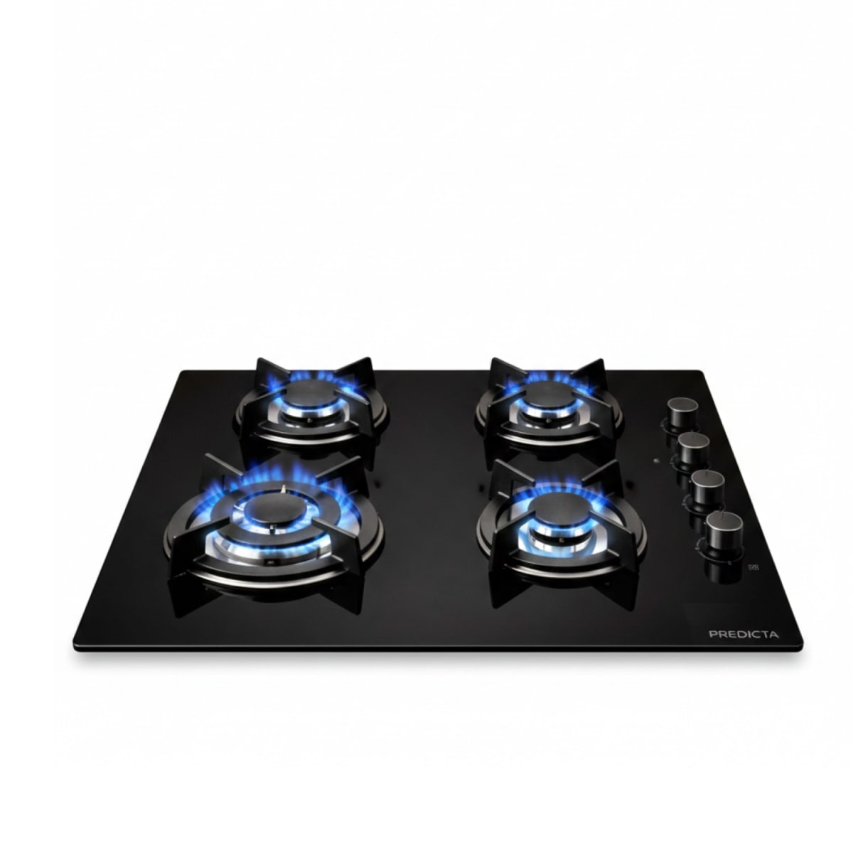 Encimera Gas Vitro Negro 4Q3