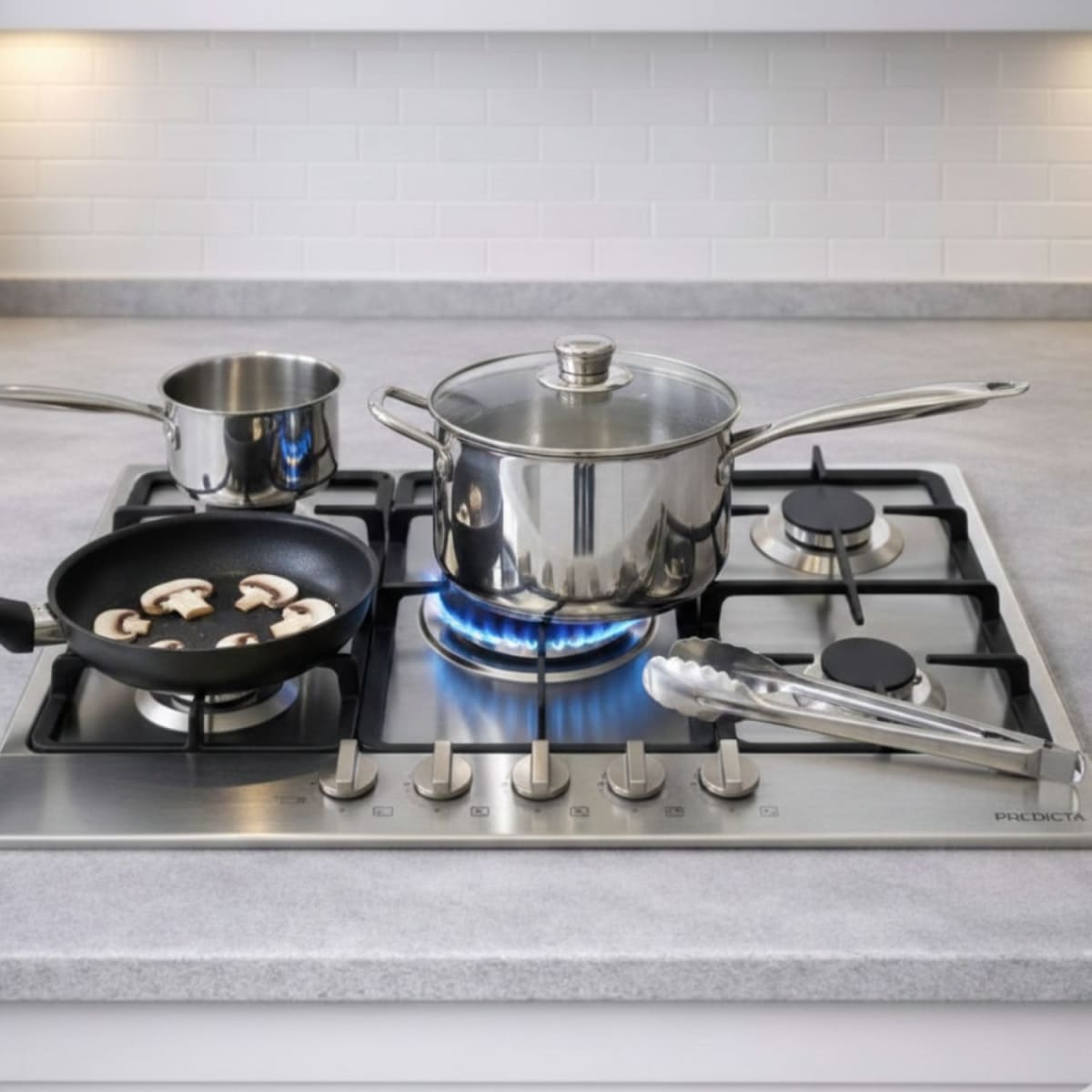 Encimera Gas Inox 5Q2