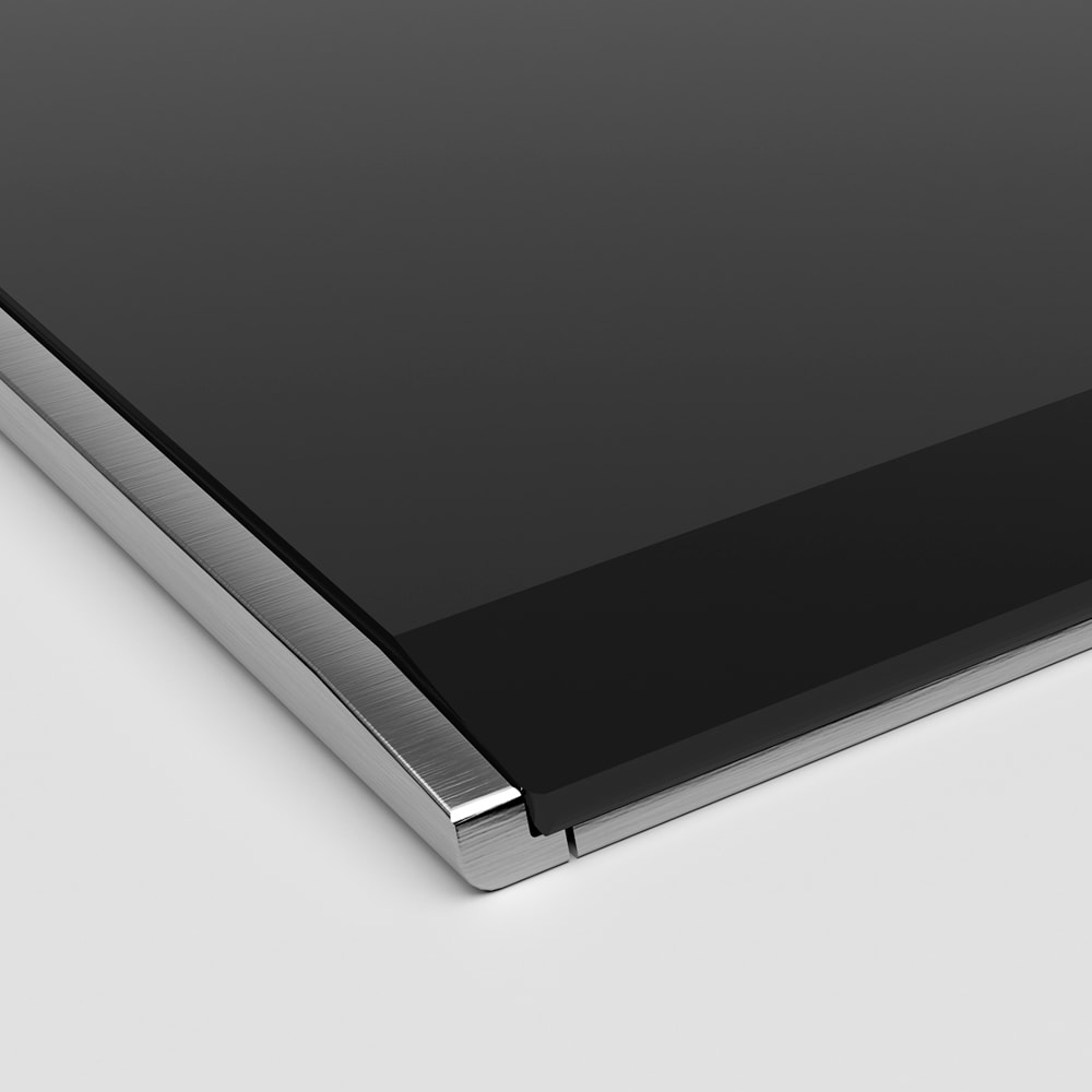 Serie 6 Placa dominó 30 cm Negro, con perfiles3