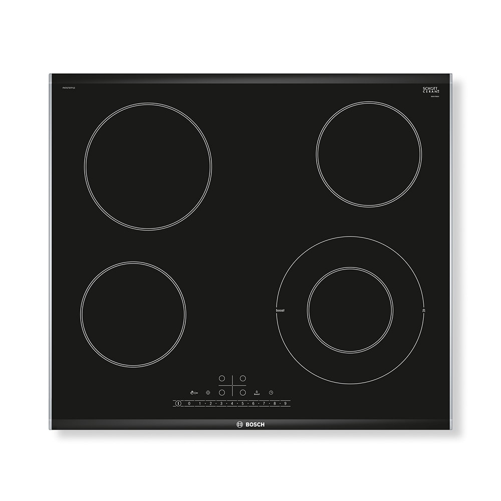 Serie 6 Placa vitrocerámica 60 cm Negro, con perfiles1
