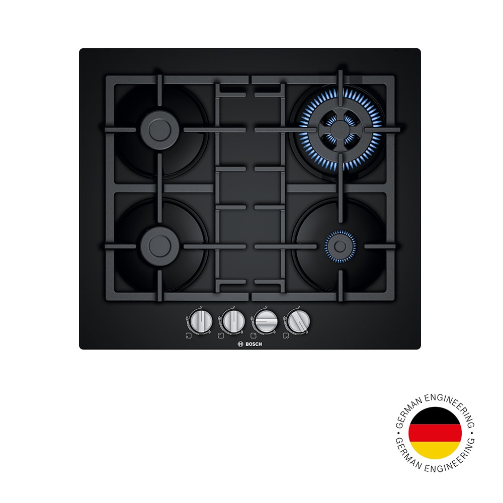 Serie 4 Placa de gas 60 cm Vidrio templado, Negro4