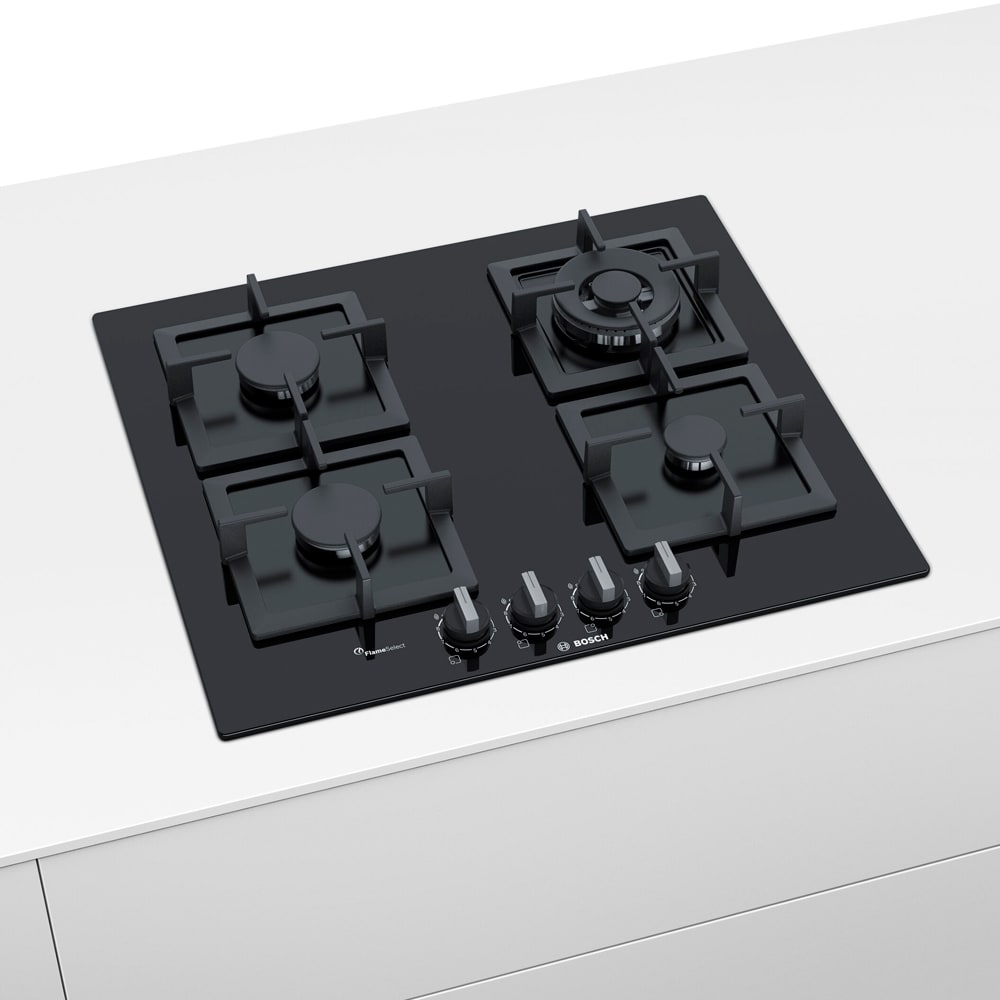 Serie 6 Placa de gas 60 cm Vidrio templado, Negro4