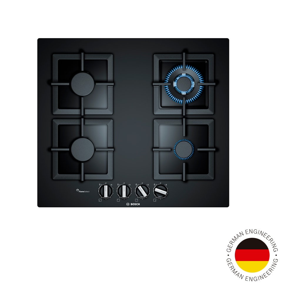Serie 6 Placa de gas 60 cm Vidrio templado, Negro5