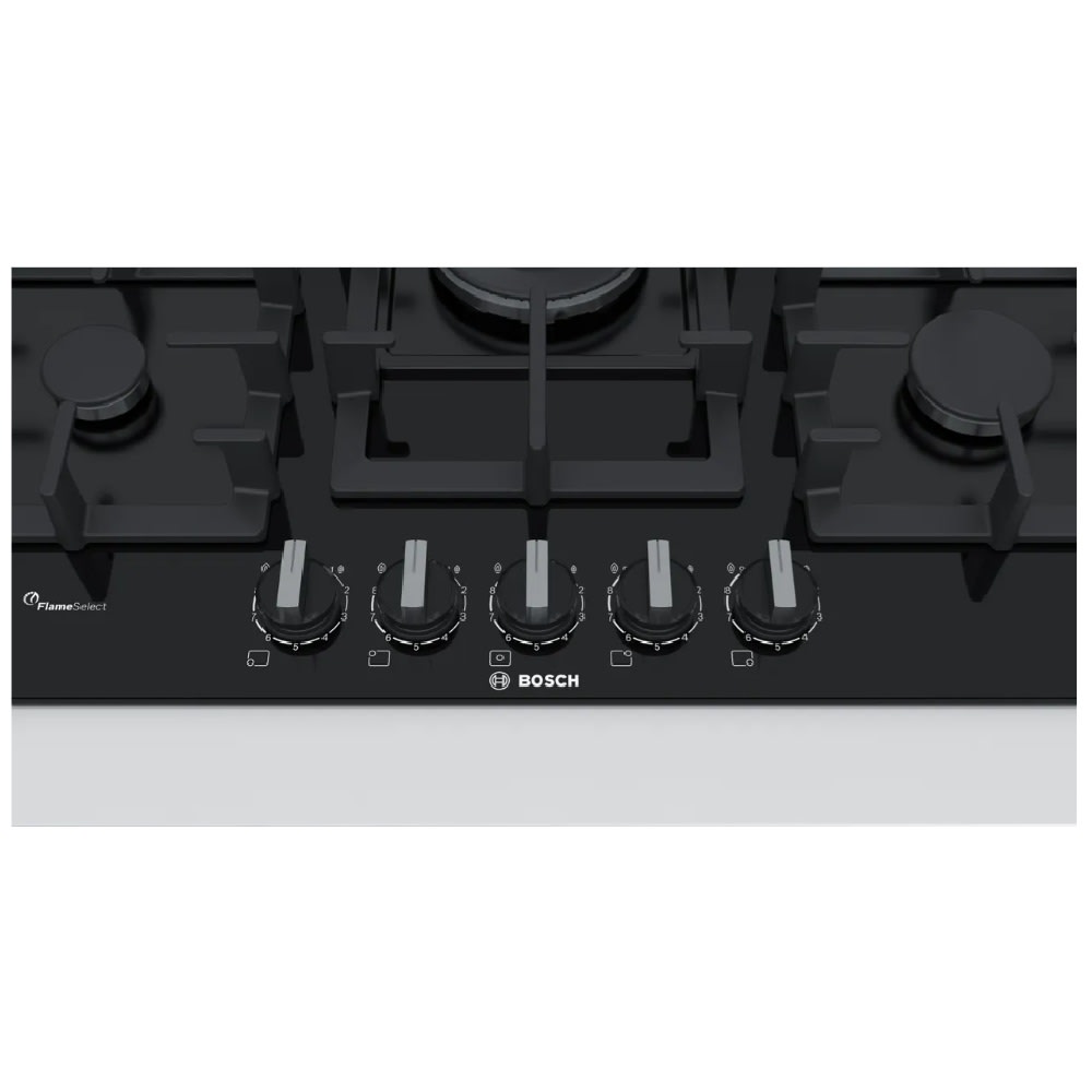 Anafe a Gas Bosch Serie 6 PPQ7A6B90 75 cm 5 Quemadores Negro5