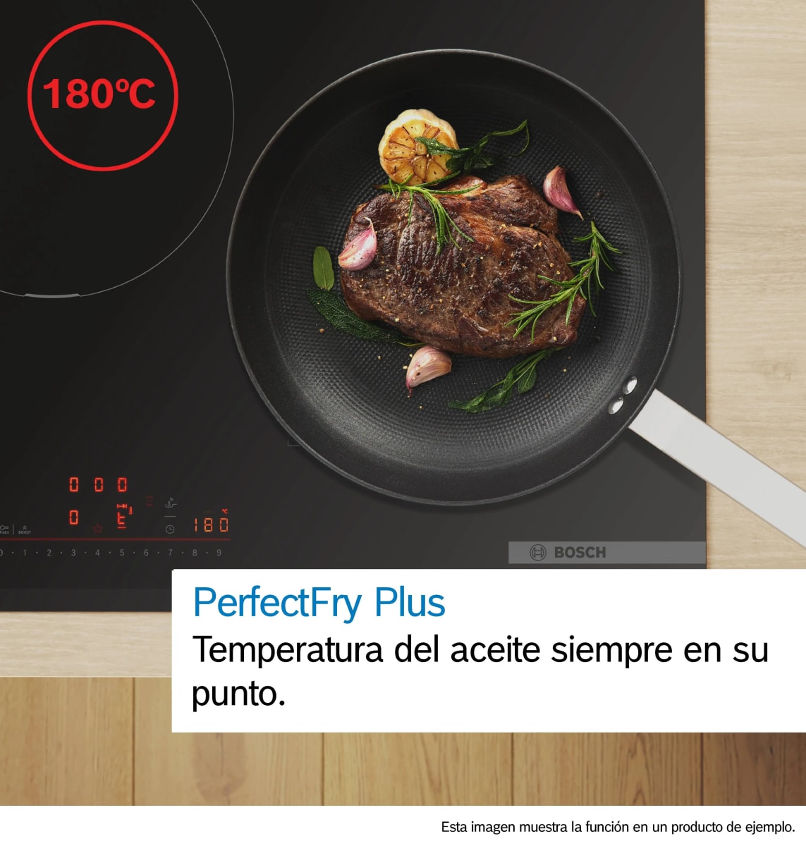 Encimera de Inducción con Extractor Integrado Bosch Serie 6 PVQ731H26E 70 cm Home Connect Vidrio Negro8