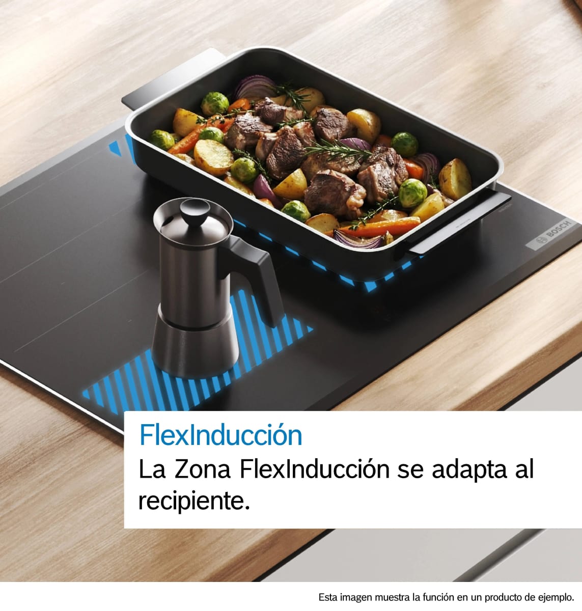 Encimera de Inducción con Extractor Integrado Bosch Serie 8 PXX875D67E 80 cm FlexInducción Home Connect Negro5