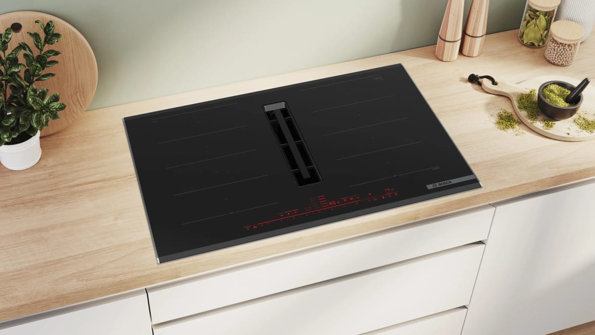 Encimera de Inducción con Extractor Integrado Bosch Serie 8 PXX875D67E 80 cm FlexInducción Home Connect Negro3