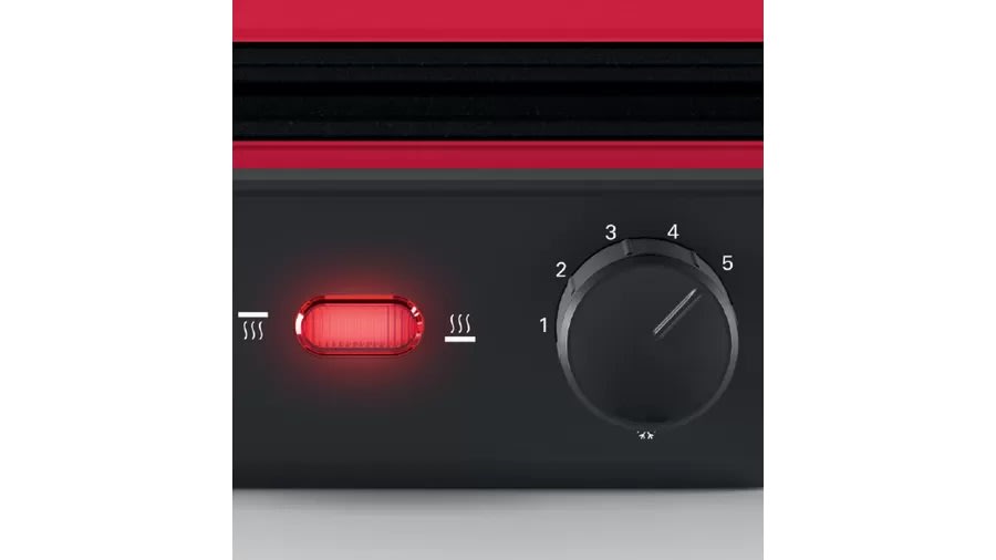 Grill Eléctrico Bosch TCG4104 2000 W 3 Posiciones Placas Antiadherentes Rojo7