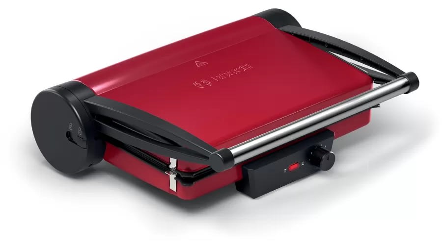 Grill Eléctrico Bosch TCG4104 2000 W 3 Posiciones Placas Antiadherentes Rojo9