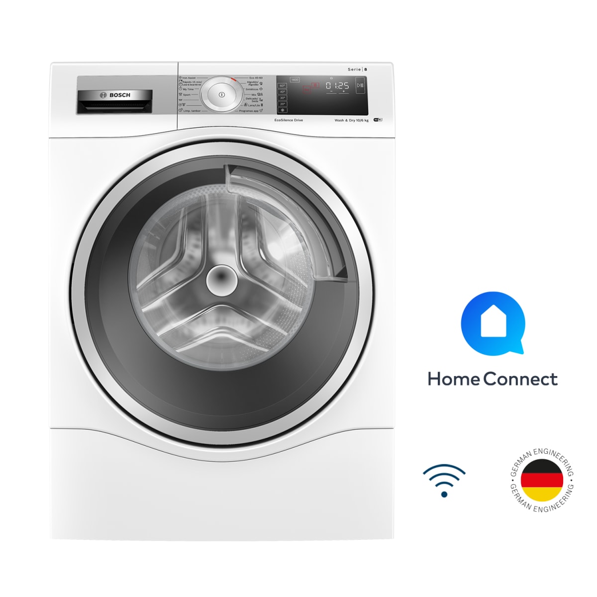 Serie 8 Lavadora secadora 10/6 kg 1400 rpm7