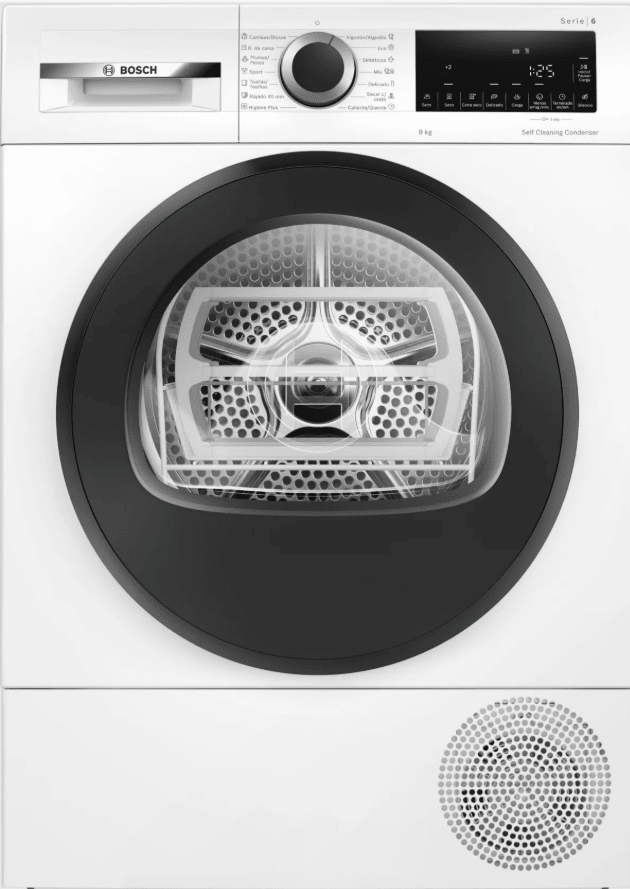 Secarropas Bomba De Calor 9 Kg Bosch Wqg245d0es Color Blanco3