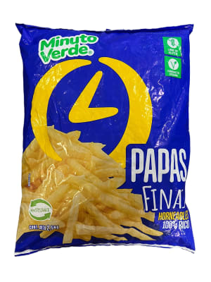 PAPAS PREFRITAS 7MM MINUTO VERDE