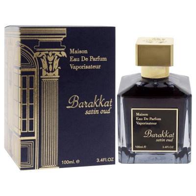 BARAKKAT SATIN OUD BY FRAGRANCE WORLD 3.4oz/100ml EDP U4