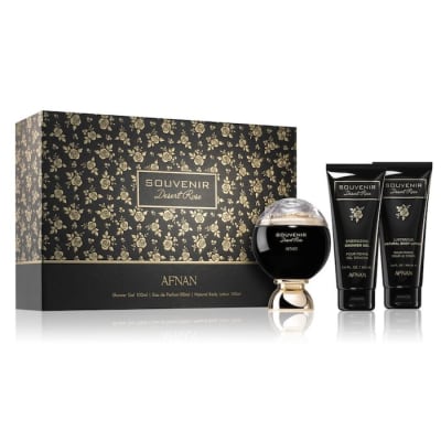 SOUVENIR DESERT ROSE F 3PCSET 3.4oz/100ml EDP SPRAY / 3.4 BL / 3.4 S.GEL1