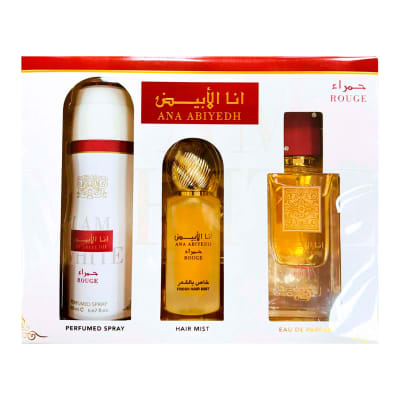 ANA ABIYEDH ROUGE LATTAFA SET PERFUME 2.Ooz EDP U1
