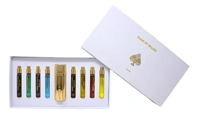 DISCOVERY SET GIFT WHITE 10ML EDP U 9PCS BY JO MILANO GAME OF SPADES