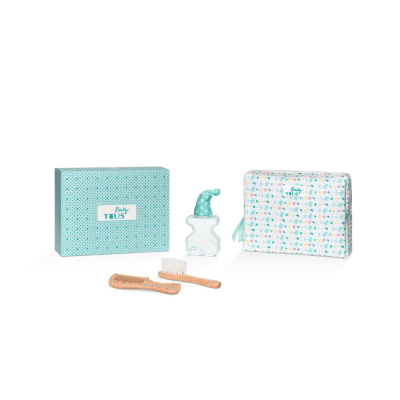 TOUS BABY BATHROOM 3.4oz/100ml EDC + PEINE + CEPILLO + NECESER