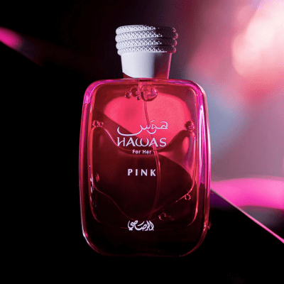 HAWAS PINK FOR HER BY RASASI 3.4oz/100ml EDP F1
