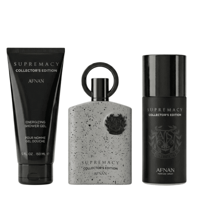 PAQUETE  3 PIEZAS SUPREMACY COLLECTOR'S BY AFNAN 3.5oz/100ml M