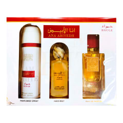 ANA ABIYEDH ROUGE LATTAFA SET PERFUME 2.Ooz EDP U