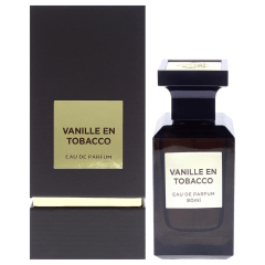 VANILLE EN TOBACCO BY FRAGRANCE WORLD 2.7oz EDP U