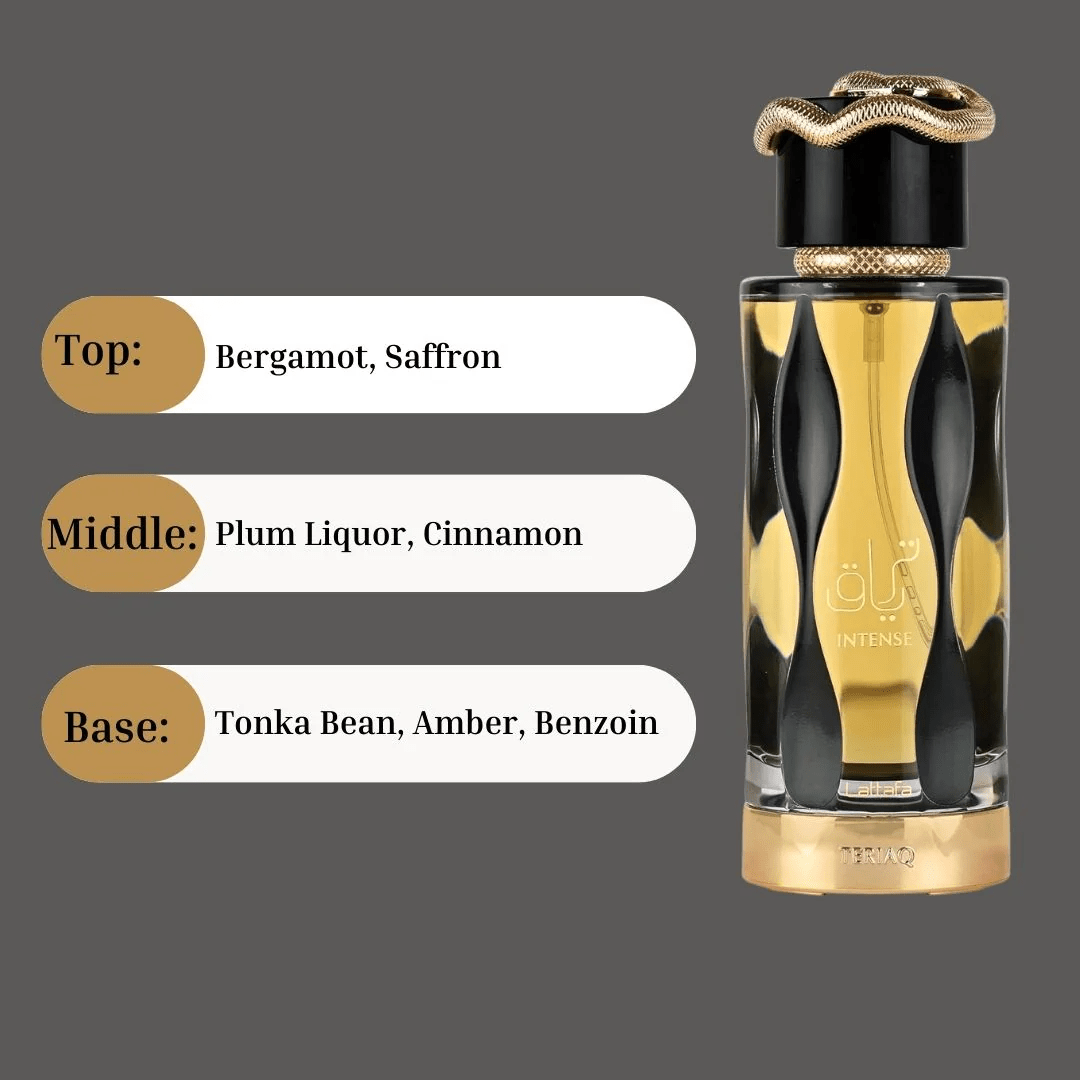 TERIAQ INTENSE BY LATTAFA 3.4oz/100ml EDP U6