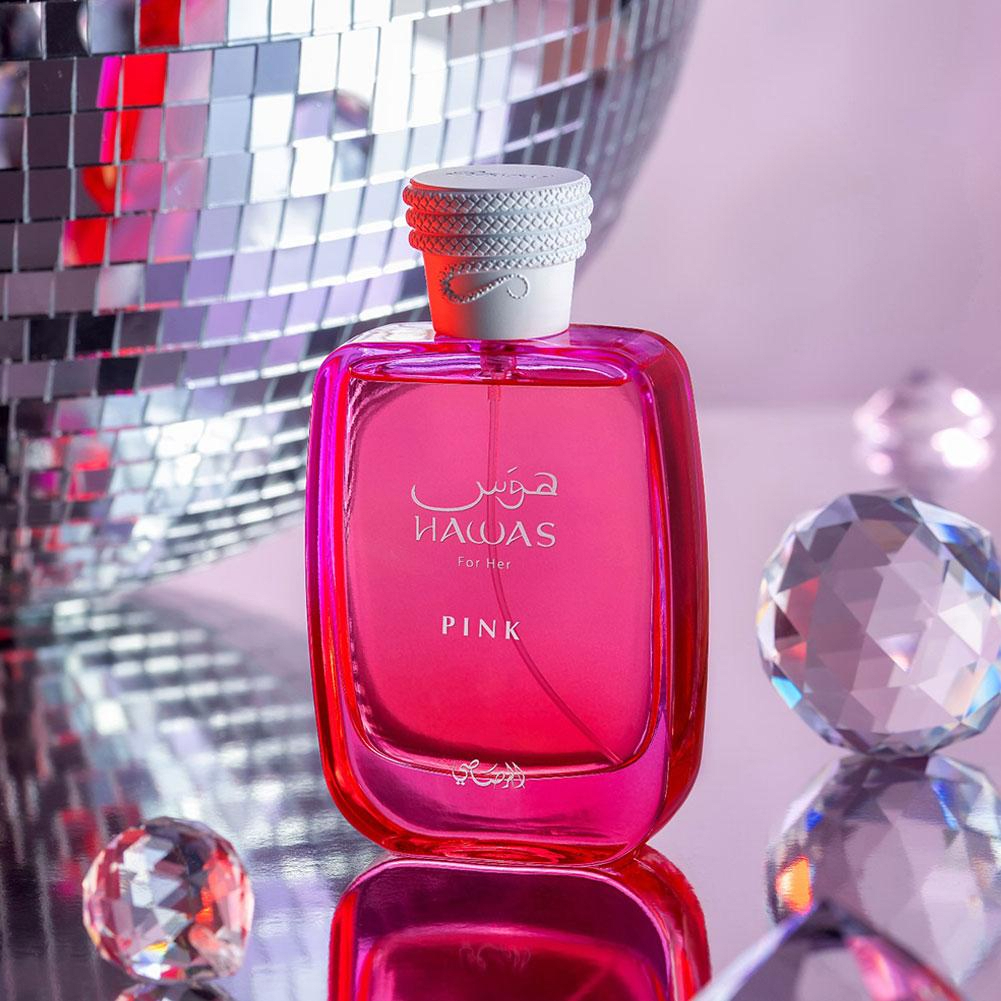 HAWAS PINK FOR HER BY RASASI 3.4oz/100ml EDP F3