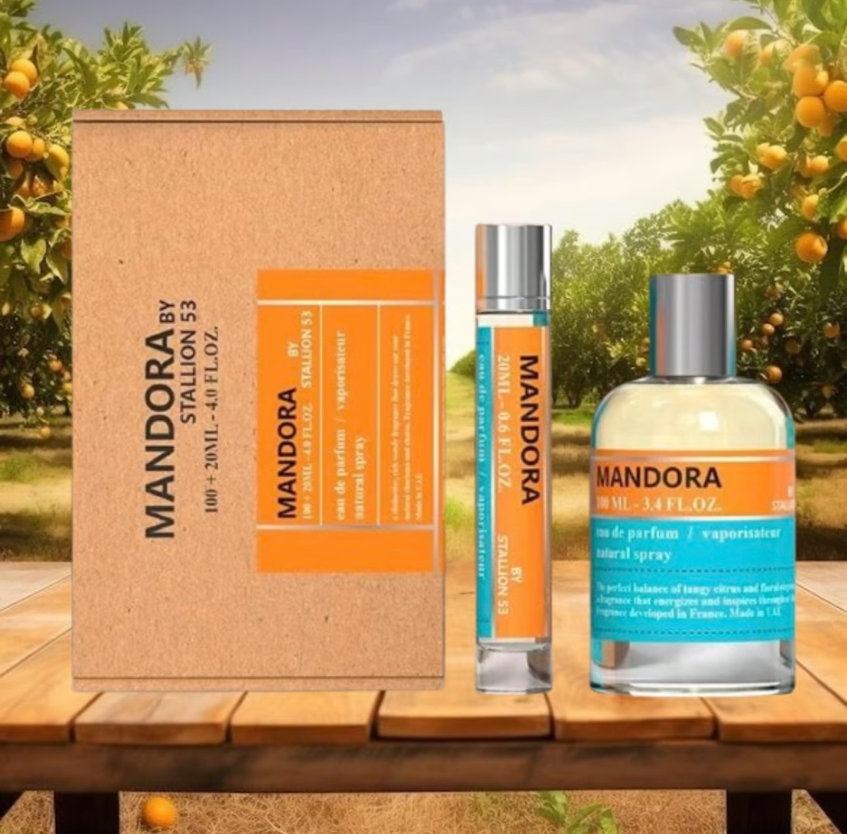 MANDORA STALLION 53 BY EMPER 3.4oz/100ml + 20ml EDP M2
