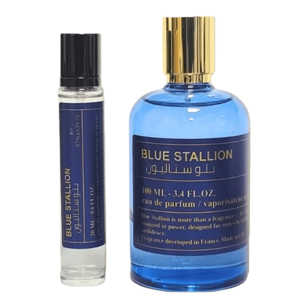 BLUE STALLION BY EMPER 3.4oz/100ml + 20ml EDP U2