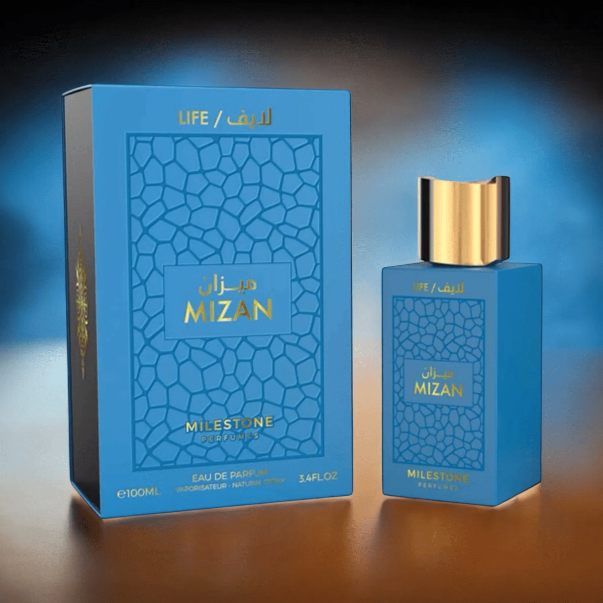 MIZAN LIFE FOR MEN BY MILESTONE 3.40z/100ml EDP M2