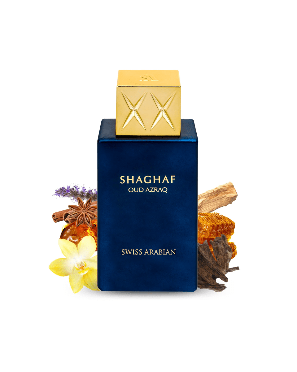 SHAGHAF OUD AZRAQ BY SWISS ARABIAN 2.5oz/75ml EDP U2