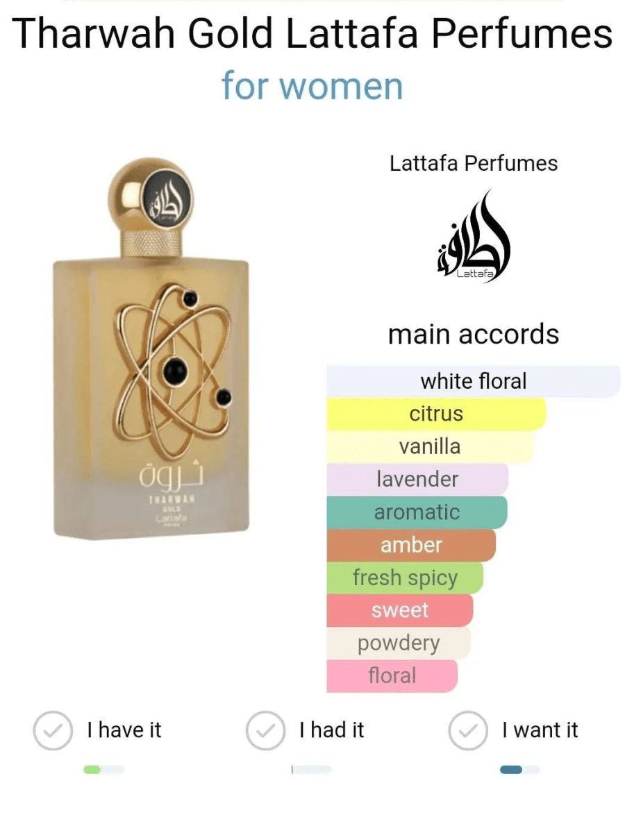 THARWAH GOLD EDP 3.4oz / 100ML F5